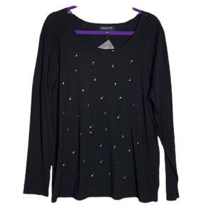 NWT 0X Black Sweater, Jones New York Woman